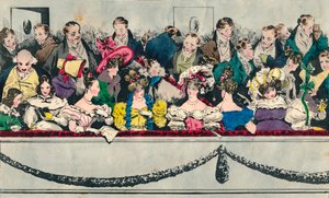 Balcon au théâtre, 19e siècle