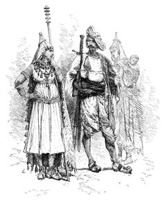 Hommes et femmes Banjari, Orissa, Inde, 1895