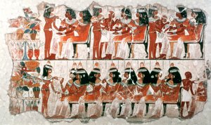 Scène de banquet, 1350 av. J.-C. - Unbekannt