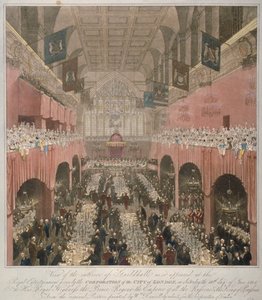 Banquet au Guildhall, ville de Londres, 1814-1815 - Unbekannt