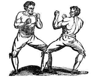 Boxe à mains nues, 18e siècle - Unbekannt