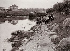 Haleurs de barge sur la Volga, Russie, vers 1895 - Unbekannt