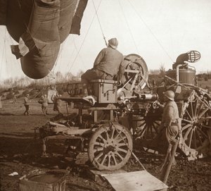 Ballon de barrage, Genicourt, nord de la France, vers 1914-1918 - Unbekannt