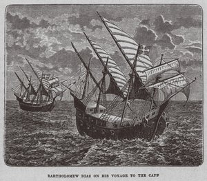 Bartholomew Diaz lors de son voyage en Afrique du Sud, 1878 - Unbekannt