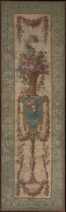 Panier de fleurs avec guirlandes, 1770-90 - Unbekannt