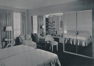 Chambre conçue par James F. Eppenstein, Chicago, 1942