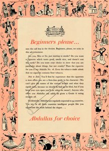 Débutants, choisissez Abdullas, 1939