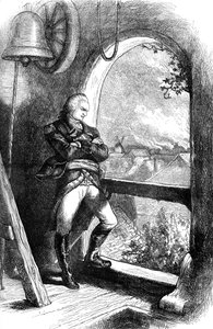 Benedict Arnold regardant la destruction de New London - Unbekannt
