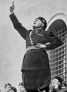 Benito Mussolini, dictateur fasciste italien, années 1930