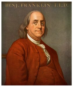 Benjamin Franklin, scientifique et politicien américain, 1782, 1956 - Unbekannt