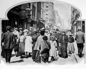 Rue Berwick un dimanche matin, vers 1901