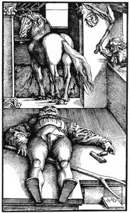 Mari ensorcelé dormant et une sorcière, 1544 - Unbekannt
