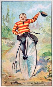 Course de vélos, vers 1900