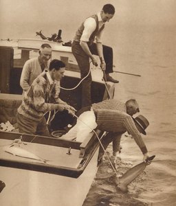 Pêche au gros, baie des Îles, Nouvelle-Zélande, c1927, 1937 - Unbekannt
