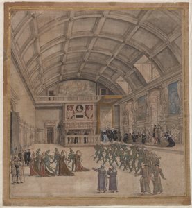 Palais de Binche pendant les célébrations en août 1549, 1549 - Unbekannt