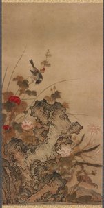 Oiseaux et fleurs, période Edo, XVIIIe siècle