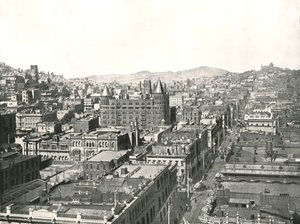 Vue aérienne depuis la tour du Chronicle Building, San Francisco, USA - Unbekannt