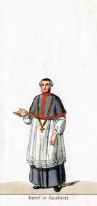Évêque en robe de maison, costume pour la pièce de Shakespeare, Henry VIII, XIXe siècle - Unbekannt