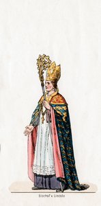 Évêque de Lincoln, costume pour la pièce de Shakespeare, Henry VIII, 19e siècle - Unbekannt