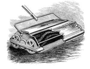 Balai mécanique Bissell, américain, 1887