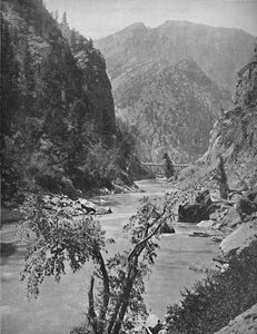 Canyon noir du Gunnison, Colorado, vers 1897