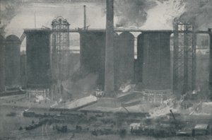 Hauts fourneaux aux usines de fer Bell Bros., Middlesborough, 1910 - Unbekannt