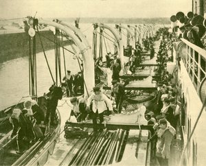 Exercice de sauvetage à bord de l