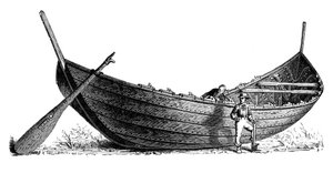 Bateau pour quatorze paires de rames, trouvé à Nydam, Jutland, 1892