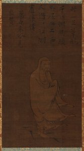 Bodhidharma traversant le Yangzi sur un roseau