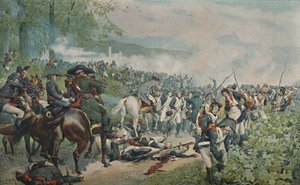 Bonaparte vérifiant la retraite française à Marengo, 1800, 1896