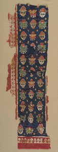 Bordure de têtes et palmettes d