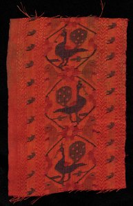 Bordure avec motif de paon, 1600s - Unbekannt