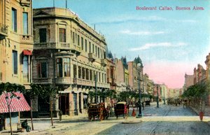 Boulevard Callao, Buenos Aires, Argentine, fin du 19e ou début du 20e siècle - Unbekannt