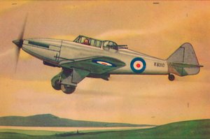 Monoplan de chasse Boulton Paul Defiant, vers 1944