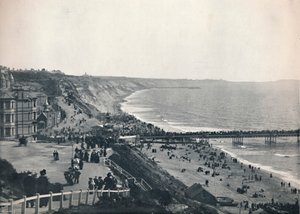 Bournemouth - Vue depuis la falaise ouest, 1895