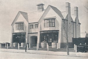 Bournville : deux des magasins du village, vers 1900-1902 - Unbekannt