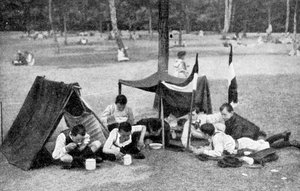 Garçons en camping, Berlin, Allemagne, 1922