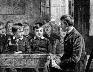 Classe de garçons dans une école du dimanche américaine, 1890 - Unbekannt