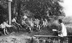 Garçons étudiant la nature, Allemagne, 1922 - Unbekannt