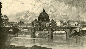 Pont Saint-Ange, Rome, 1890