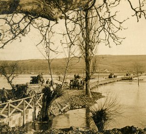 Pont sur la Meuse à Dugny, nord de la France, vers 1914-1918 - Unbekannt