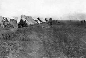 Camp britannique 15 RWR, près de Bagdad, 1918