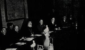 Ministres britanniques et grecs en conférence à Athènes, jour de Noël, 1944, 1945 - Unbekannt