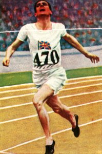 Athlète britannique Douglas Lowe remportant les 800 mètres en athlétisme, 1928 - Unbekannt