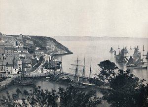 Brixham - La ville basse, montrant la flotte de pêche, 1895 - Unbekannt