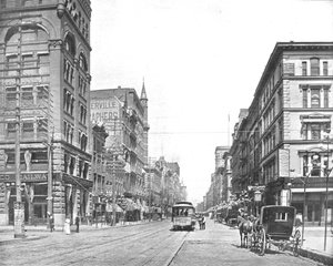 Broadway, au nord de Chestnut Street, St. Louis, Missouri, États-Unis, vers 1900 - Unbekannt