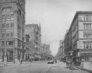 Broadway, vers le nord depuis Chestnut Street, St. Louis, vers 1897 - Unbekannt