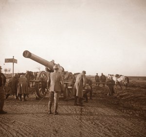 Artillerie lourde en panne, Somme, nord de la France, vers 1914-1918 - Unbekannt