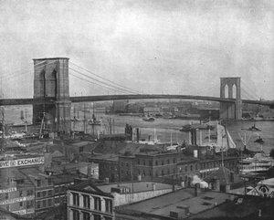 Pont de Brooklyn, New York, États-Unis, vers 1900 - Unbekannt