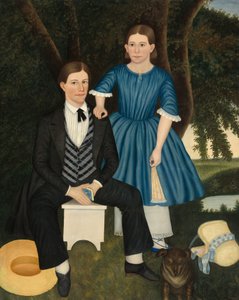 Frère et sœur, vers 1845 - Unbekannt